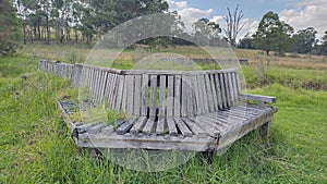 Abandoned Park Bench
