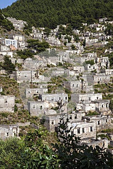 The abandoned Greek Village of Kayakoy, Fethiye, Turkey.
