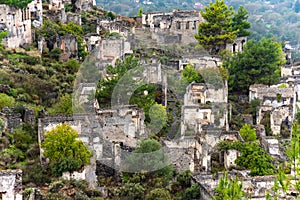 Abandoned Greek village Kayakoy, Fethiye, Turkey