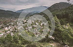 Abandoned Greek Village Kayakoy in Turkey