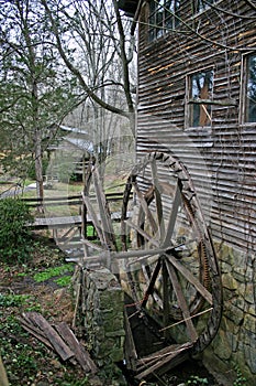 Dilapidated Gristmill Wheel photo