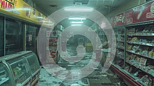 Abandoned Grocery Store in Disarray