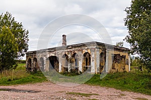 Abandoned guardhouse in Annenkrone, Vyborg, Russia