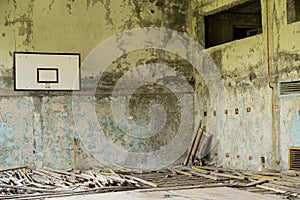 Abandoned gym in Pripyat