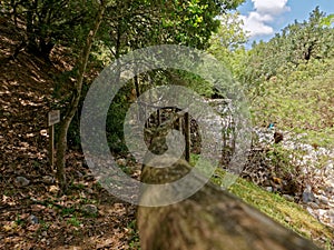 Abandoned Hiking Trail at Aposelemi Gorge on Crete