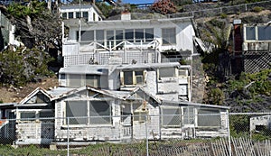 Empty, historic home in the Crystal Cove State Park, southern California. photo