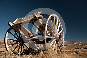 Abandoned horse cart