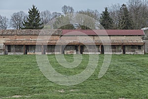 Abandoned horse stable