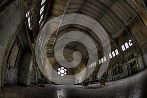 Abandoned hospital sanatorium Beelitz Heilstaetten, Germany