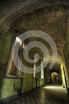 Abandoned hospital sanatorium Beelitz Heilstaetten, Germany