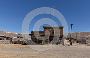 Abandoned hotel in Bodie Ghost Town