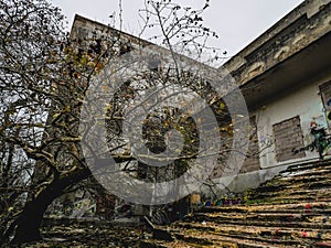 Abandoned sanatorium at mont Parne photo