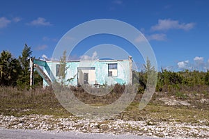 an abandoned house in the Bahamas