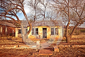 Abandoned house in Cuervo, New Mexico photo