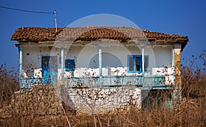 Abandoned house in Dobrogea photo