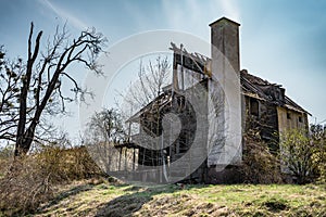 Abandoned house Hoia Baciu - Haunted Forest, Romania