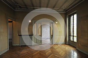 Abandoned house interior