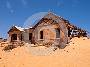 Abandoned house in Kolmanskop ghost village