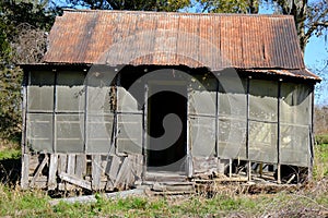 Abandoned house at Lake Martin in Breaux Bridge Louisiana
