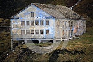 Abandoned house left in decay, Svalbard