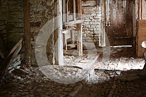 The abandoned house after the murderers