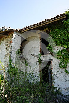 Abandoned house ruined