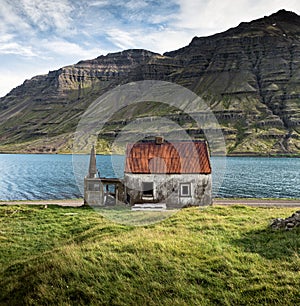 Abandoned house in Seydisfjordur, Eastern Iceland