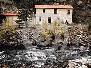 Abandoned House By Stream