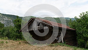 Abandoned house in Valla Canyon, Kastamonu Turkey photo