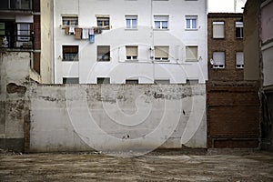 Abandoned houses city