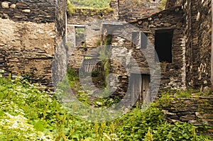 Abandoned houses of Ushguli, Georgia