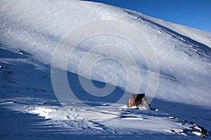 Abandoned hut