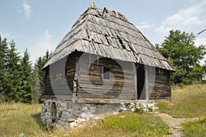 Abandoned hut on mountain Tara