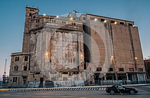 Abandoned industrial building at the harbor of Livorno