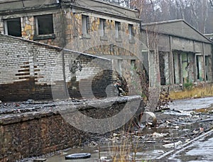 Abandoned industrial buildings