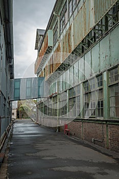 Abandoned industrial buildings, Cockatoo Island, Sydney, NSW