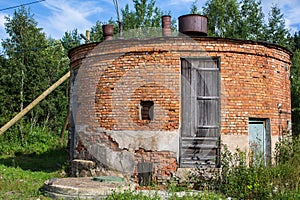 Abandoned industrial buildings in the Leningrad region.