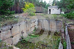 Abandoned industrial structure