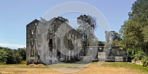 Abandoned industry building at Maldonado, Uruguay.