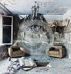 Abandoned interior photo