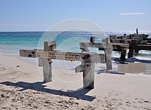 Abandoned Jetty Angle Perspective: Jurien Bay, Western Australia