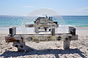 Abandoned Jetty Frontal Perspective: Jurien Bay, Western Australia