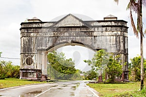 Abandoned  Jubilee Arch near Kuching