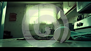 Abandoned Kitchen, Single Egg