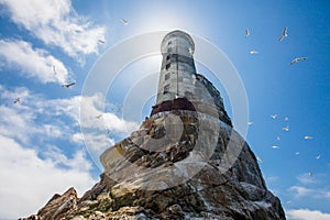 The abandoned lighthouse of Aniva on Sakhalin Island