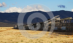 Abandoned Livestock Pens Sit Quietly in the Afternoon Sun