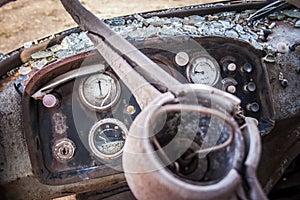 Abandoned machinery Alquife Mines