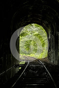 Abandoned Mahoning Tunnel - Pittsburg & Shawmut Railroad - Pennsylvania