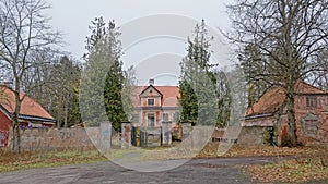 Abandoned manor in a forest in Pirita