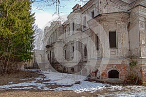 Abandoned manor Yaroshenko. Pavlishchev Bor. Kaluga region